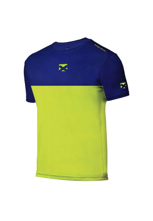 Koszulka tenisowa męska z krótkim rękawem Pacific Break. Kolor: zielony, niebieski, wielokolorowy. Długość rękawa: krótki rękaw. Długość: krótkie. Sport: tenis