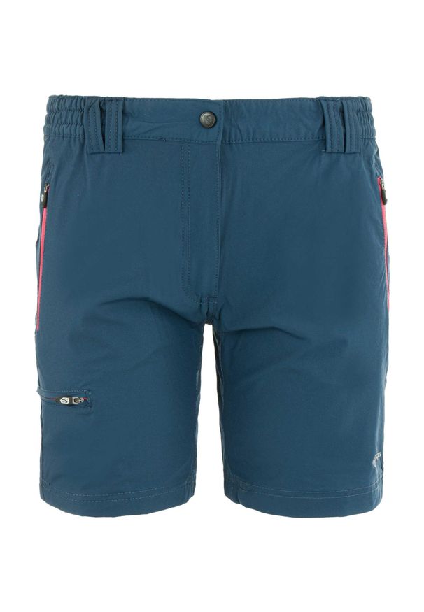 GALEO - Damskie Szorty McKees Etna Indigo - Wygodne Bawełniane Stretch. Kolor: niebieski. Materiał: bawełna. Sezon: lato. Sport: turystyka piesza