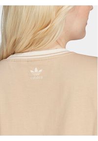 Adidas - adidas T-Shirt Big Logo Graphic IU2492 Beżowy Oversize. Kolor: beżowy. Materiał: bawełna #4