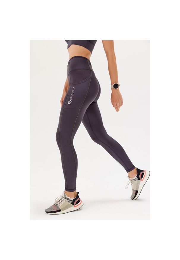 ROUGH RADICAL - Damskie getry legginsy do biegania Rough Radical Fusion Long. Kolor: szary. Sport: bieganie