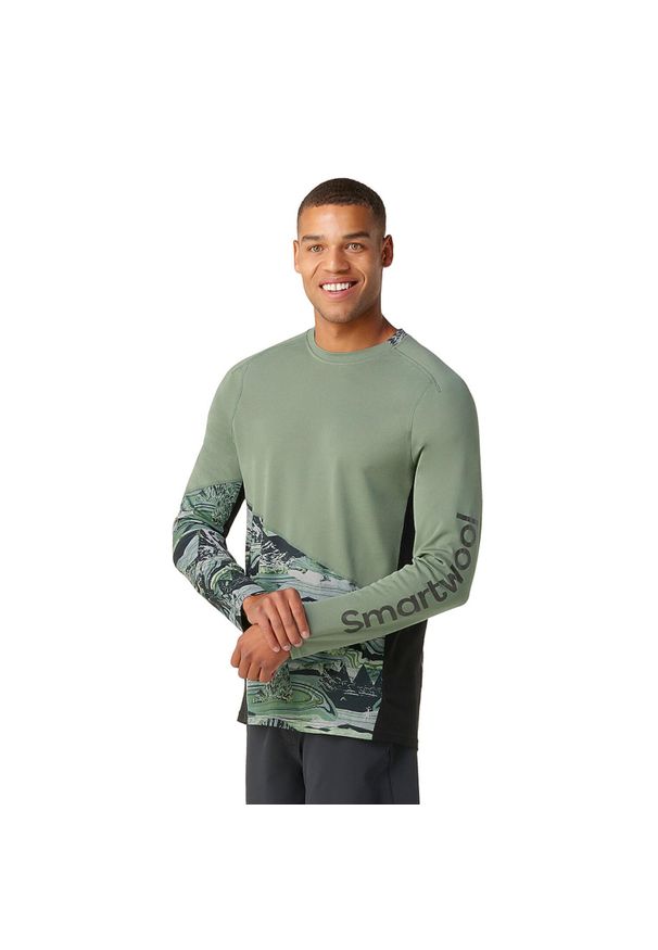 Bluza rowerowa męska Smartwool Mountain Bike LS Jersey. Kolor: zielony. Materiał: jersey