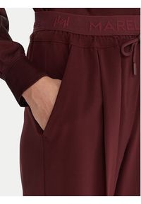 Marella Spodnie materiałowe Vanto 2523136065 Bordowy Regular Fit. Kolor: czerwony. Materiał: syntetyk #3