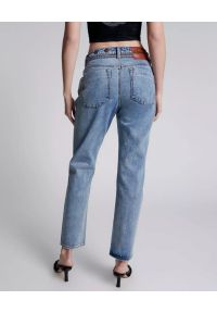 ONETEASPOON - Spodnie jeansowe Truckers Mid Rise. Kolor: niebieski. Wzór: aplikacja, haft #7