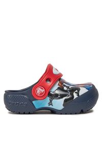 Crocs Klapki Fl Avengers Patch Clog T Clog 207068 Granatowy. Kolor: niebieski. Wzór: motyw z bajki #1