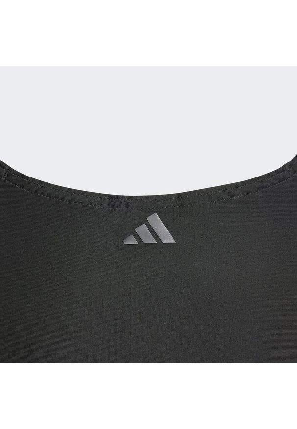 Adidas - Strój kąpielowy Performance Big Bars Kids. Kolor: czarny. Materiał: materiał