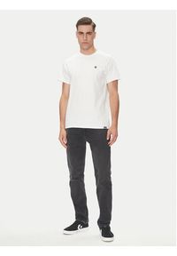 Etnies T-Shirt Team Emroidery 4130003738 Biały Regular Fit. Kolor: biały. Materiał: bawełna