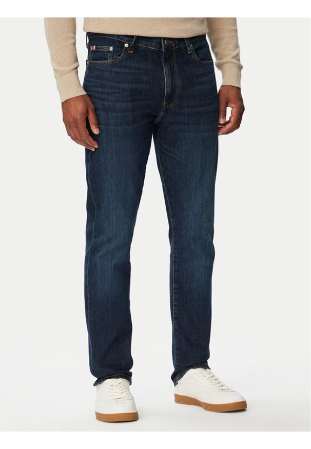 TOMMY HILFIGER - Tommy Hilfiger Jeansy Denton MW0MW43162 Granatowy Slim Fit. Kolor: niebieski