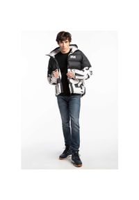 Kurtka zimowa męska Helly Hansen Active Puffy. Kolor: czarny, biały, wielokolorowy. Sezon: zima