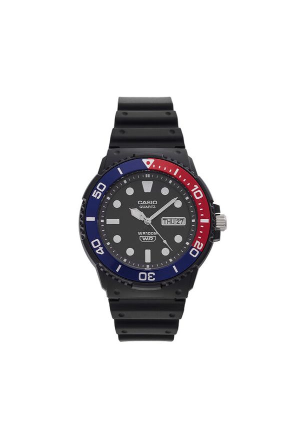 Casio Zegarek MRW-230H-1E2VEF Czarny. Kolor: czarny. Materiał: syntetyk