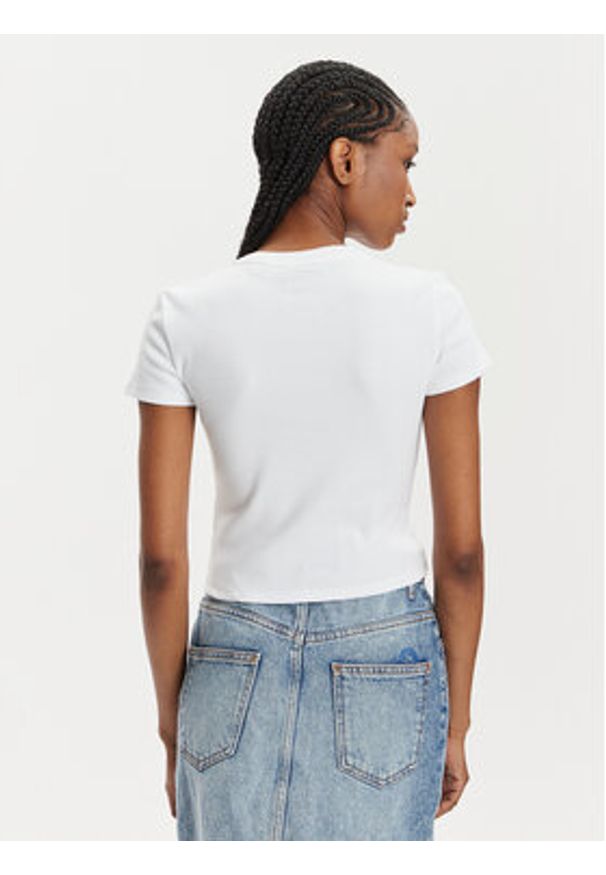 Hugo T-Shirt Baby 50510749 Biały Slim Fit. Kolor: biały. Materiał: bawełna