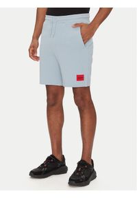 Hugo - HUGO Szorty sportowe Diz222 50466196 Błękitny Regular Fit. Kolor: niebieski. Materiał: bawełna. Styl: sportowy