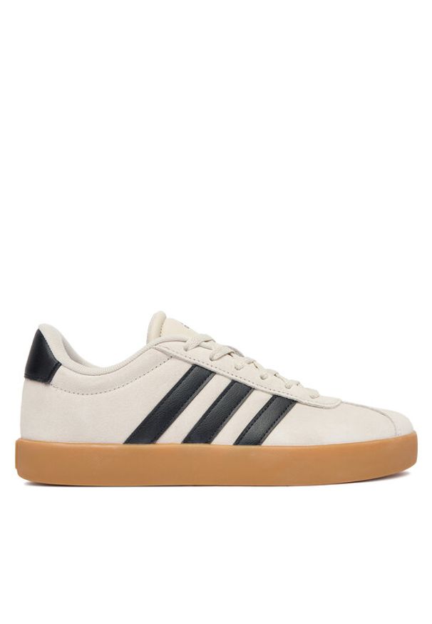 Adidas - adidas Sneakersy Vl Court 3.0 KI6493 Beżowy. Kolor: beżowy. Materiał: skóra, zamsz