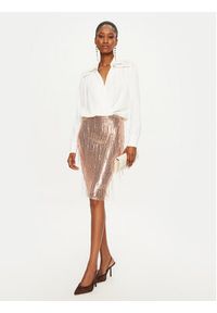 Rinascimento Spódnica ołówkowa CFC0121688003 Złoty Slim Fit. Kolor: złoty. Materiał: syntetyk
