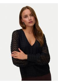 Vero Moda Bluzka Vmbecca 10336137 Czarny Regular Fit. Kolor: czarny. Materiał: syntetyk #1