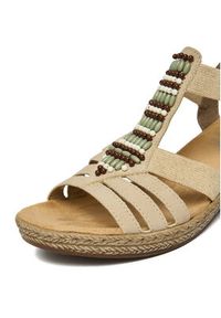 Rieker Sandały CEO-V2451-62 Beżowy. Kolor: beżowy. Materiał: skóra #5