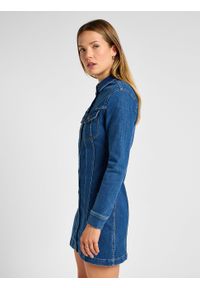 Lee - LEE DAMSKA SUKIENKA JEANSOWA LEE FOREVERFIT RIDER DRESS CLEAN RILEY 112355125. Materiał: jeans #5