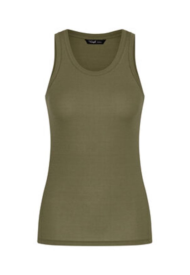 Triumph Top Beauty Layers 10221176 Zielony Slim Fit. Kolor: zielony. Materiał: lyocell