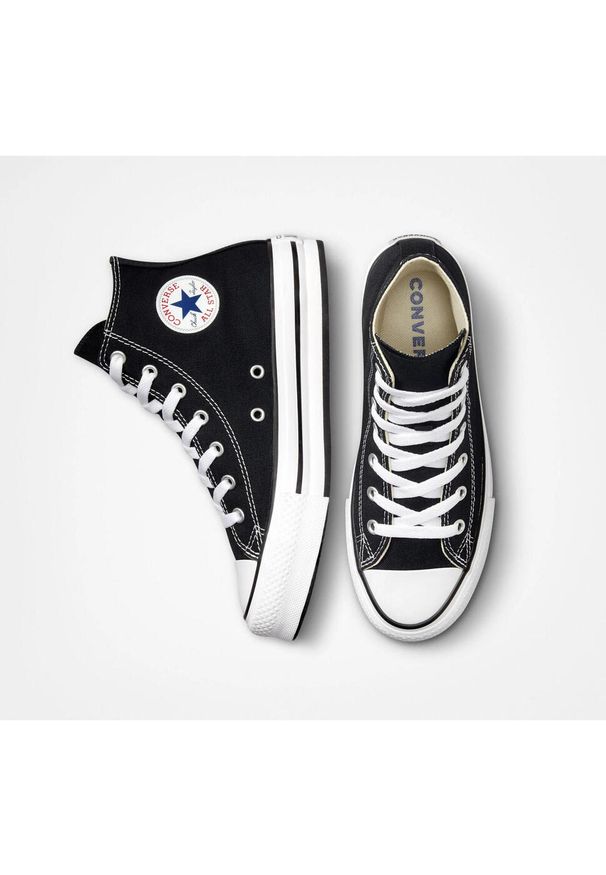 Adidasy Converse Chuck Taylor All Star EVA Lift Canvas, Dla obu płci. Kolor: czarny. Materiał: materiał. Obcas: na platformie. Model: Converse All Star. Sport: skateboard