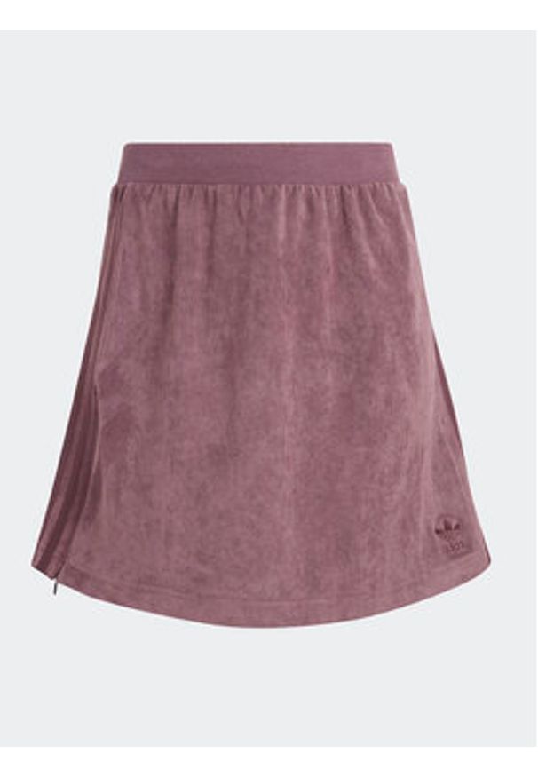 Adidas - adidas Spódnica dresowa adicolor Classics Suede HM1687 Bordowy Slim Fit. Kolor: czerwony. Materiał: syntetyk