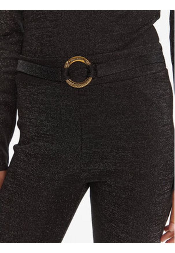 Just Cavalli Legginsy 79PAC101 J0251 Czarny Flare Fit. Kolor: czarny. Materiał: syntetyk