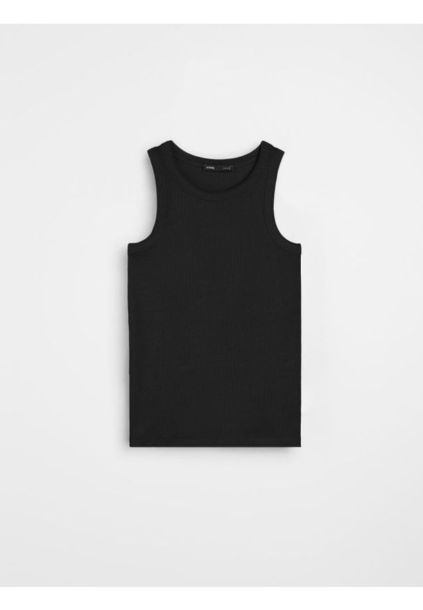 Sinsay - Tank top - czarny. Kolor: czarny