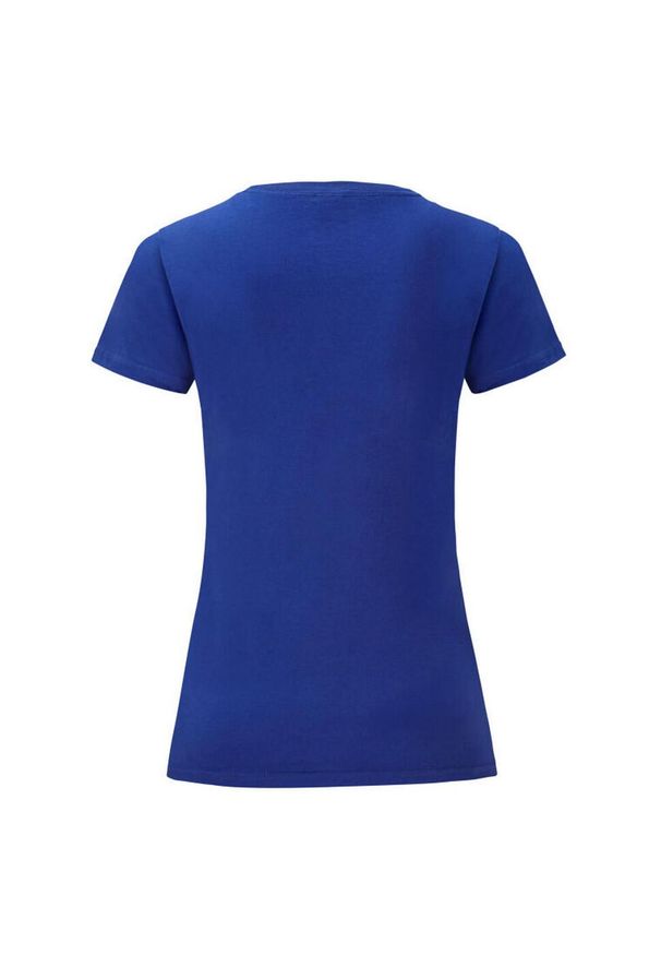 FRUIT OF THE LOOM - T-shirt Damski Iconic 150. Kolor: niebieski. Materiał: bawełna. Sport: turystyka piesza