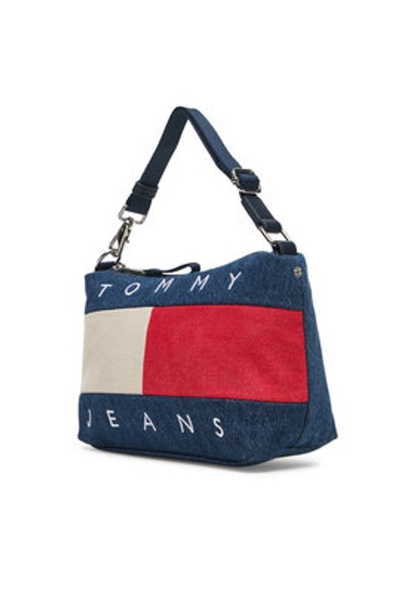 Tommy Jeans Torebka Tjw Archive Denim Shoulder Bag AW0AW18213 Niebieski. Kolor: niebieski