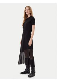 DKNY Sukienka codzienna P5GDFCNA Czarny Regular Fit. Okazja: na co dzień. Kolor: czarny. Materiał: syntetyk. Typ sukienki: proste. Styl: casual #3