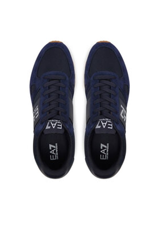 EA7 Emporio Armani Sneakersy X8X151 XK354 U456 Niebieski. Kolor: niebieski. Materiał: materiał