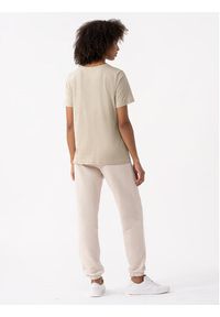 4f - 4F T-Shirt 4FAW23TTSHF0902 Beżowy Regular Fit. Kolor: beżowy. Materiał: bawełna #4