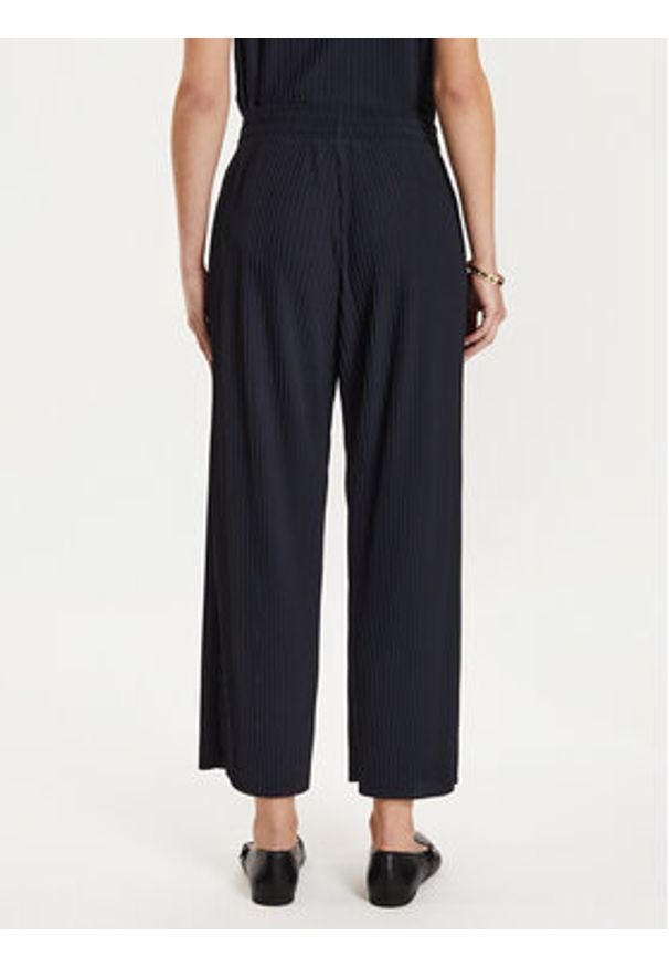 Max Mara Leisure Spodnie materiałowe Rolanda 24267860 Granatowy Relaxed Fit. Kolor: niebieski. Materiał: syntetyk