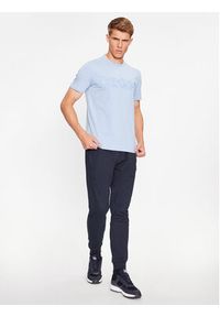 BOSS - Boss T-Shirt Tee 4 50501235 Błękitny Regular Fit. Kolor: niebieski. Materiał: bawełna #5