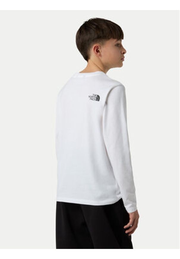 The North Face Bluzka Easy NF0A89J2 Biały Regular Fit. Kolor: biały. Materiał: bawełna