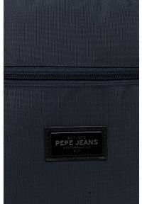 Pepe Jeans Plecak Lambert męski duży gładki. Kolor: niebieski. Wzór: gładki #4