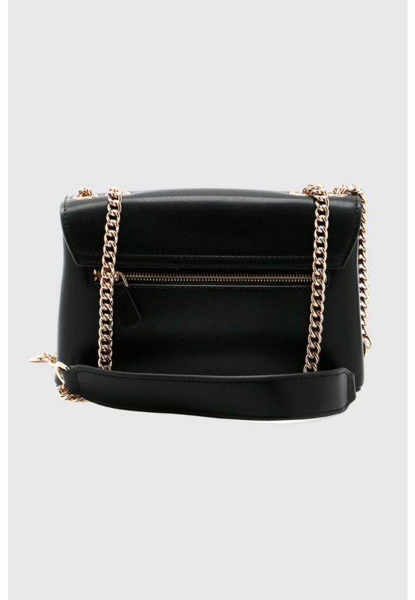 Guess - GUESS Czarna damska kopertówka Daryna. Kolor: czarny. Materiał: skórzane