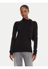 Marella Sweter Osaka 2525366061000 Czarny Regular Fit. Kolor: czarny. Materiał: wiskoza