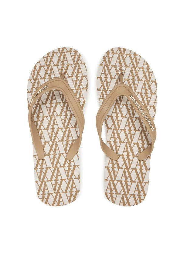 Armani Exchange Japonki XDQ010 XV700 U631 Beżowy. Kolor: beżowy. Materiał: syntetyk