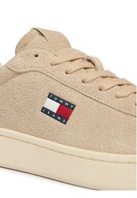 Tommy Jeans Sneakersy Logo Suede Archive EN02985 Beżowy. Kolor: beżowy. Materiał: zamsz, skóra #6