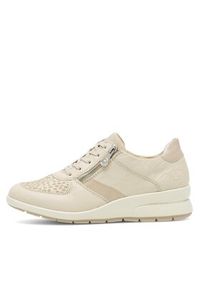Rieker Sneakersy L4821-60 Écru. Materiał: skóra #6