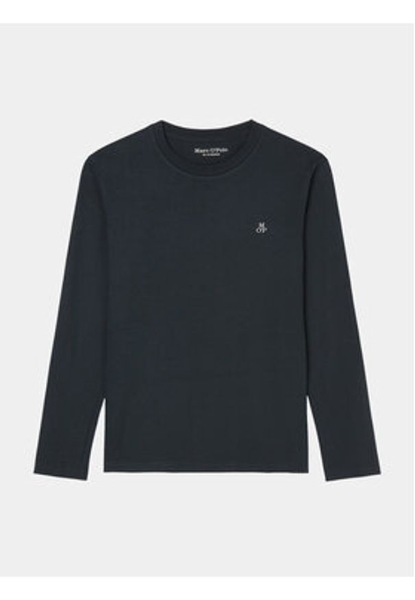 Marc O'Polo Longsleeve B21 2012 52210 Granatowy Regular Fit. Typ kołnierza: polo. Kolor: niebieski. Materiał: bawełna. Długość rękawa: długi rękaw