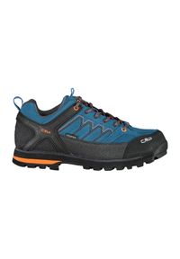 Niskie buty trekkingowe CMP Moon waterprof. Kolor: niebieski. Materiał: tkanina, guma, skóra. Sport: turystyka piesza #1