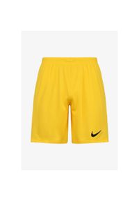 Spodnie piłkarskie męskie Nike Dry Park Iii. Kolor: czarny, wielokolorowy, żółty. Długość: krótkie. Sport: piłka nożna