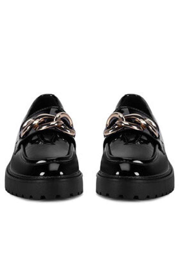 DeeZee Loafersy WS5621-18 Czarny. Kolor: czarny. Materiał: syntetyk