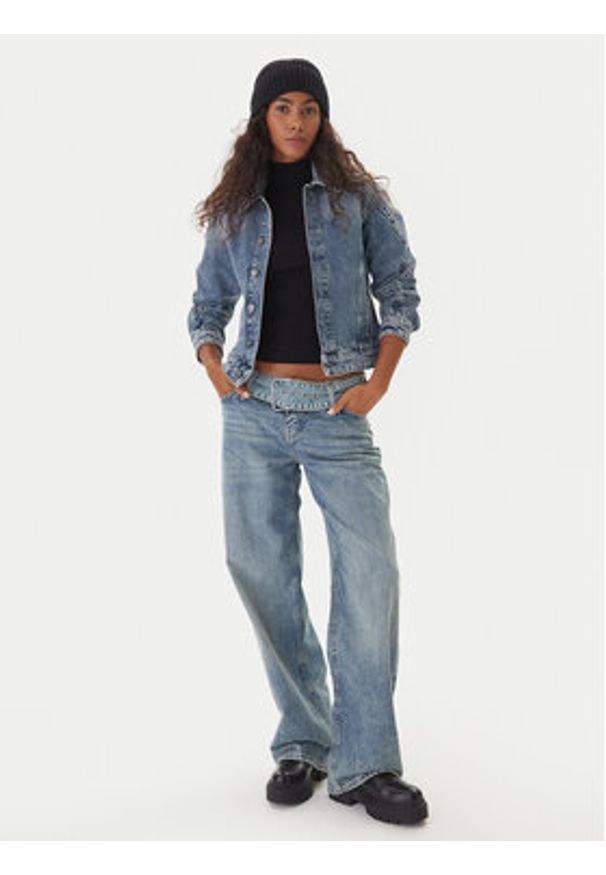 G-Star RAW - G-Star Raw Kurtka jeansowa Kitoh 3D D26776 E207 Niebieski Regular Fit. Kolor: niebieski. Materiał: bawełna