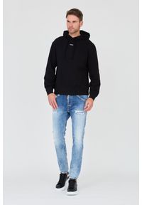 Hugo - HUGO Czarna męska bluza Sweatshirt with hood, Rozmiar S. Typ kołnierza: kaptur. Kolor: czarny #4