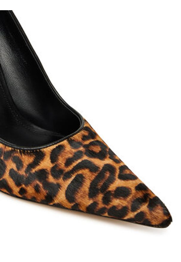 MICHAEL Michael Kors Szpilki Elyse 40F5EYHP1H Brązowy. Kolor: brązowy. Materiał: skóra. Obcas: na szpilce