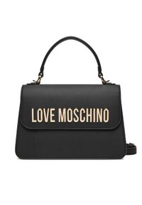 Love Moschino - LOVE MOSCHINO Torebka JC4032PP1MKD0000 Czarny. Kolor: czarny. Materiał: skórzane