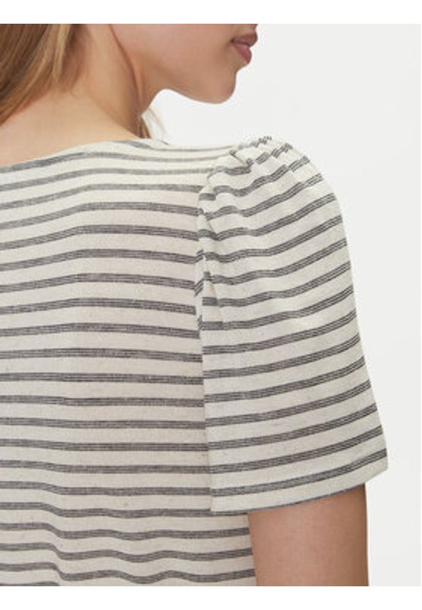 Vero Moda Sukienka letnia Gina 10325612 Beżowy Regular Fit. Kolor: beżowy. Materiał: wiskoza. Sezon: lato