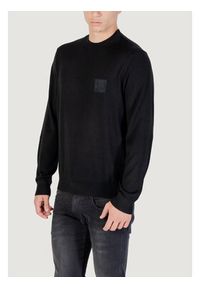 Armani Exchange Sweter XM001329 AF11982 UC001 Czarny Regular Fit. Kolor: czarny. Materiał: syntetyk #3