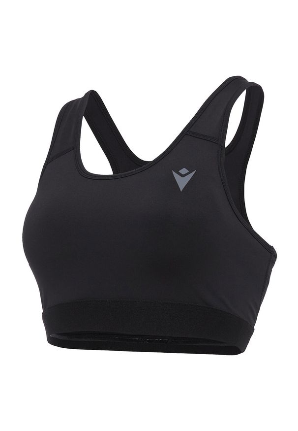 Biustonosz damski Macron Running Beatrix. Kolor: czarny. Sport: bieganie